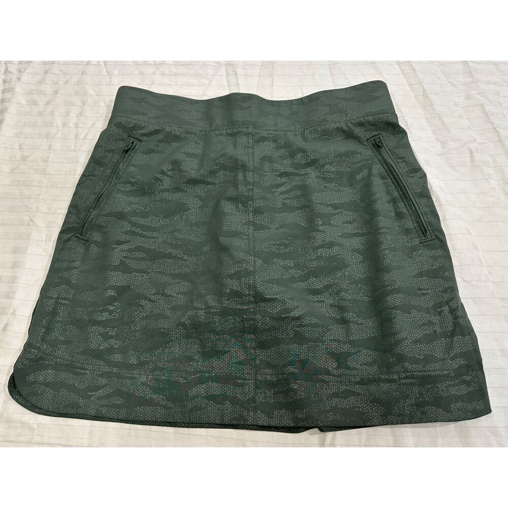 ORVIS WOMENS ATHLETIC CAMO SKIRT SKORT WITH BUILT SHORTS SIZE S